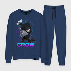 Костюм хлопковый женский Brawl Stars CROW, цвет: тёмно-синий