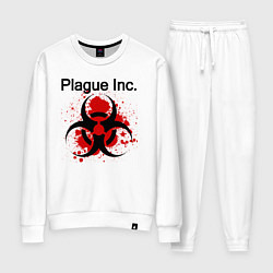 Костюм хлопковый женский Plague Inc, цвет: белый
