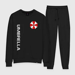 Костюм хлопковый женский UMBRELLA CORP, цвет: черный