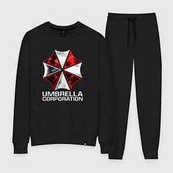 Костюм хлопковый женский UMBRELLA CORP, цвет: черный