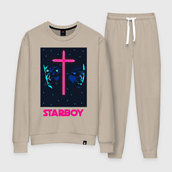 Костюм хлопковый женский STARBOY, цвет: миндальный