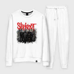 Костюм хлопковый женский SLIPKNOT, цвет: белый