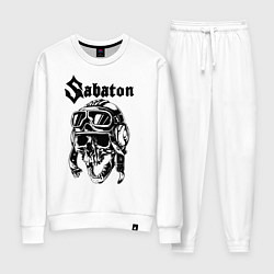 Костюм хлопковый женский Sabaton, цвет: белый