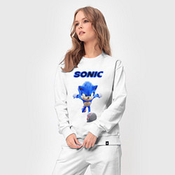 Костюм хлопковый женский SONIC, цвет: белый — фото 2