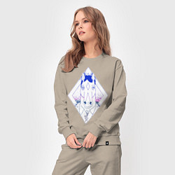 Костюм хлопковый женский BoJack Horseman, цвет: миндальный — фото 2