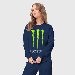 Костюм хлопковый женский MONSTER ENERGY, цвет: тёмно-синий — фото 2