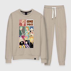 Костюм хлопковый женский Пираты Соломенной шляпы, цвет: миндальный