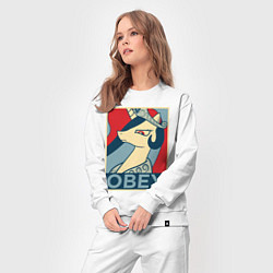 Костюм хлопковый женский Trixie OBEY, цвет: белый — фото 2