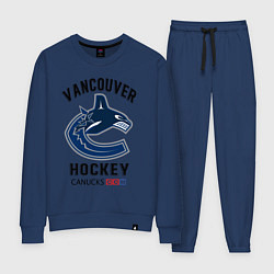 Костюм хлопковый женский VANCOUVER CANUCKS NHL, цвет: тёмно-синий