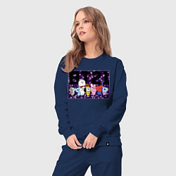 Костюм хлопковый женский BT21, цвет: тёмно-синий — фото 2