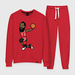 Костюм хлопковый женский James Harden, цвет: красный