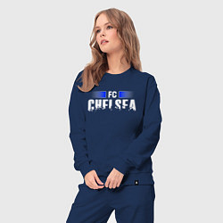 Костюм хлопковый женский FC Chelsea, цвет: тёмно-синий — фото 2