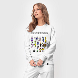 Костюм хлопковый женский UNDERTALE, цвет: белый — фото 2