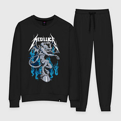 Костюм хлопковый женский Metallica - черт, цвет: черный