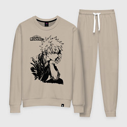 Костюм хлопковый женский Моя геройская академия, цвет: миндальный