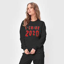 Костюм хлопковый женский F*cking 2020, цвет: черный — фото 2