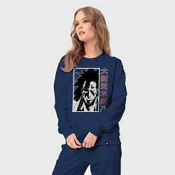 Костюм хлопковый женский Кенпачи Зараки, цвет: тёмно-синий — фото 2