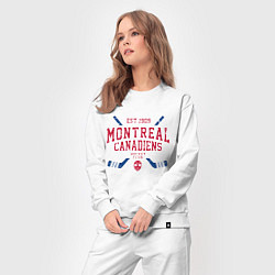 Костюм хлопковый женский Монреаль Канадиенс, цвет: белый — фото 2