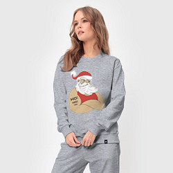 Костюм хлопковый женский Santa Claus, цвет: меланж — фото 2