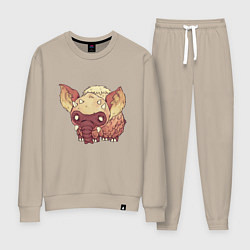 Костюм хлопковый женский Dont Starve, цвет: миндальный