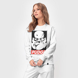 Костюм хлопковый женский Pudge Dota Пудж, цвет: белый — фото 2