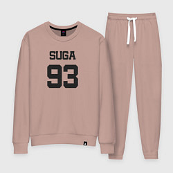 Костюм хлопковый женский BTS - Suga 93, цвет: пыльно-розовый