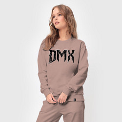 Костюм хлопковый женский DMX Logo Z, цвет: пыльно-розовый — фото 2