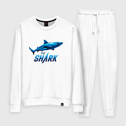 Костюм хлопковый женский Акула The Shark, цвет: белый