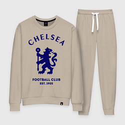 Костюм хлопковый женский Chelsea Est. 1905, цвет: миндальный