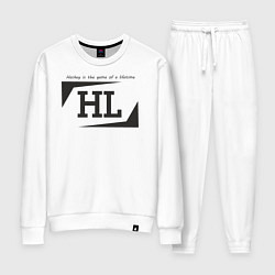 Костюм хлопковый женский Hockey life HL logo, цвет: белый