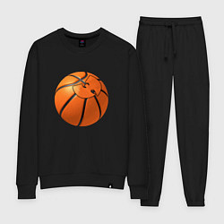 Костюм хлопковый женский Basketball Wu-Tang, цвет: черный