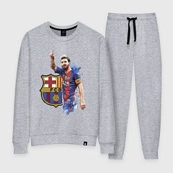 Костюм хлопковый женский Lionel Messi Barcelona Argentina!, цвет: меланж
