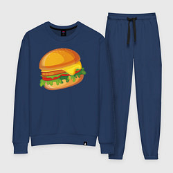 Костюм хлопковый женский My Burger, цвет: тёмно-синий