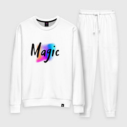 Костюм хлопковый женский Magic, цвет: белый