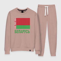 Костюм хлопковый женский Беларусь, цвет: пыльно-розовый