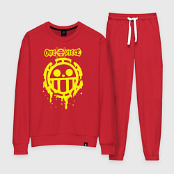 Костюм хлопковый женский Пираты Сердца One Piece, цвет: красный
