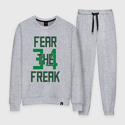 Костюм хлопковый женский Fear The Freak 34, цвет: меланж
