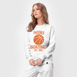 Костюм хлопковый женский Phoenix Basketball, цвет: белый — фото 2