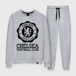 Костюм хлопковый женский Chelsea FC: Emblem, цвет: меланж