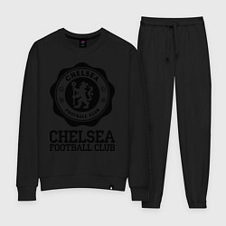Костюм хлопковый женский Chelsea FC: Emblem, цвет: черный