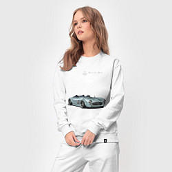 Костюм хлопковый женский Mercedes Benz Gullwing Speedster Skylik, цвет: белый — фото 2