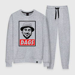 Костюм хлопковый женский Snatch: Dags, цвет: меланж