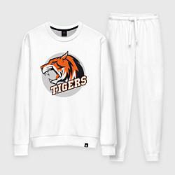 Костюм хлопковый женский Sport Tigers, цвет: белый