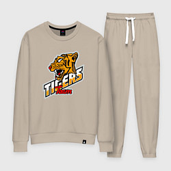 Костюм хлопковый женский Team Tigers, цвет: миндальный