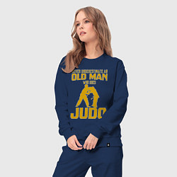 Костюм хлопковый женский Old Man Judo, цвет: тёмно-синий — фото 2