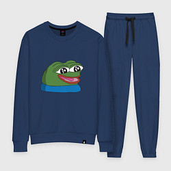 Костюм хлопковый женский Pepe happy Пепе хеппи, цвет: тёмно-синий