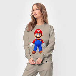 Костюм хлопковый женский Mario, цвет: миндальный — фото 2