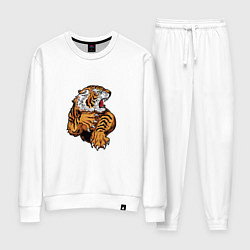Костюм хлопковый женский Boom Tiger, цвет: белый