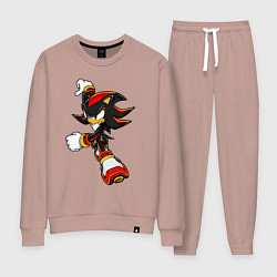 Костюм хлопковый женский SonicSW, цвет: пыльно-розовый