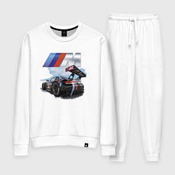 Костюм хлопковый женский BMW M POWER Motorsport Racing Team, цвет: белый